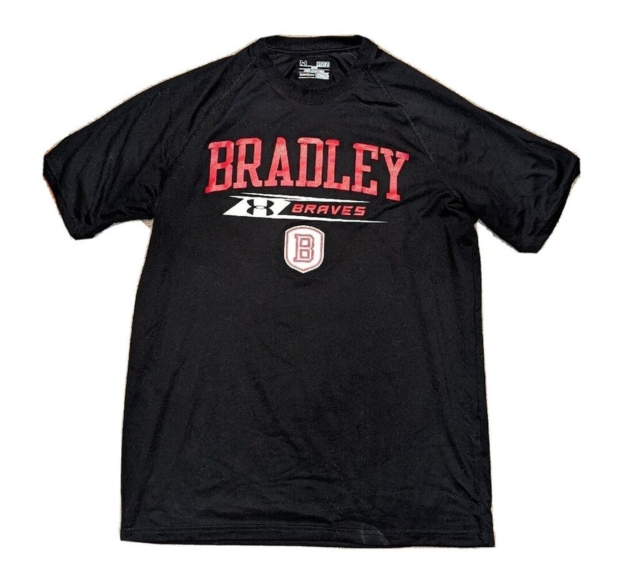 Bradley Braves Long Sleeve Pocket T-Shirt Scarlet