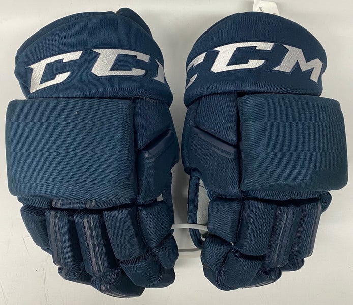 CCM HGQLXP PRO STOCK CUSTOM HOCKEY GLOVES 14" AHL NAVY SON NEW (10186)