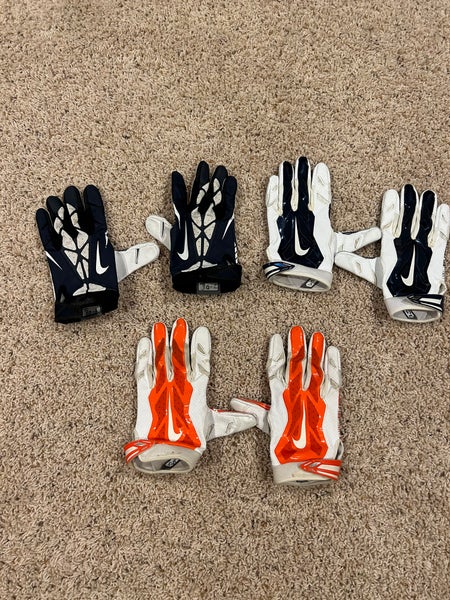 Syracuse team issued/worn football gloves 3 Pair 2XL/3XL