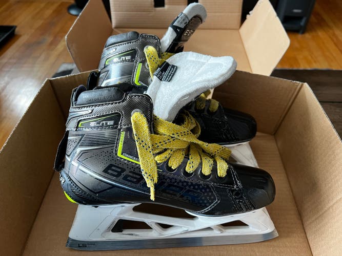 Used Bauer Regular Width Size 4 Elite Hockey Goalie Skates