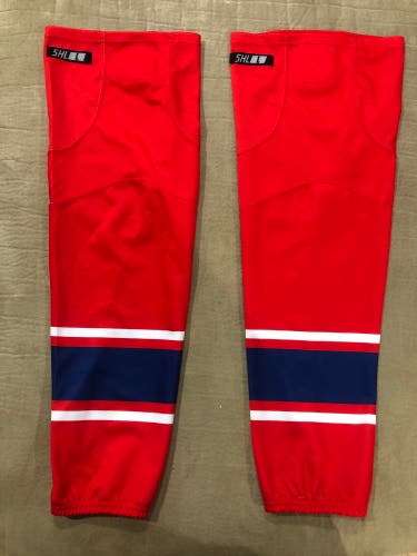 Columbus Blue Jackets Reverse Retro Hockey Socks L