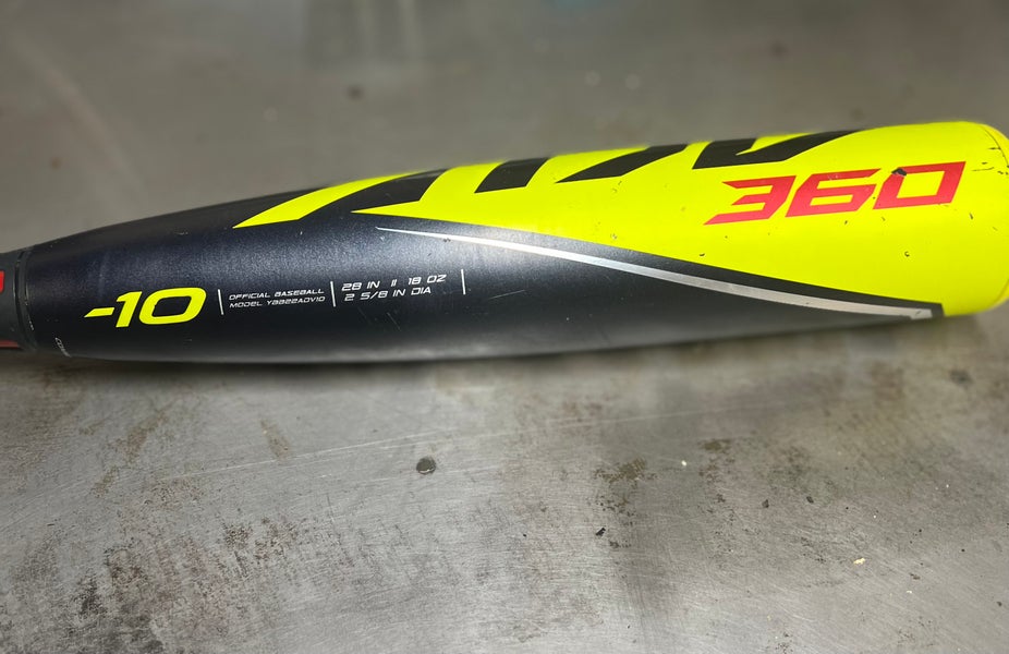 Used 2022 Easton Composite ADV 360 Bat (-10) 18 oz 28"