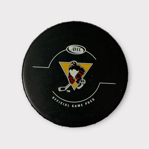 Pro Stock AHL Sher-Wood Wilkes-Barre/Scranton Penguins Hockey Puck