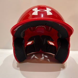 Red All Under Armour Batting Helmet BRAND NEW (One Size Fits All)