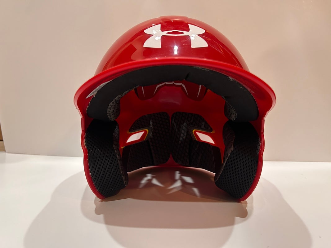 Red Under Armour Batting Helmet BRAND NEW (One Size Fits All)