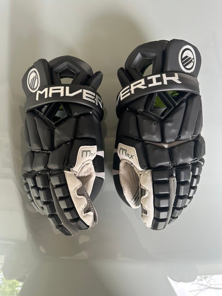 New Black Goalie Maverik 12" Max Lacrosse Gloves