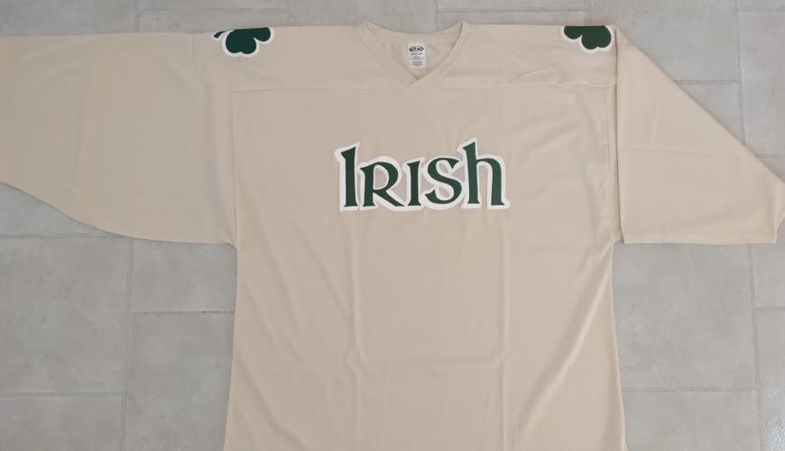 Athletic Knit H6000 Notre Dame "Irish" Style Hockey Jersey - 2XL- NEW