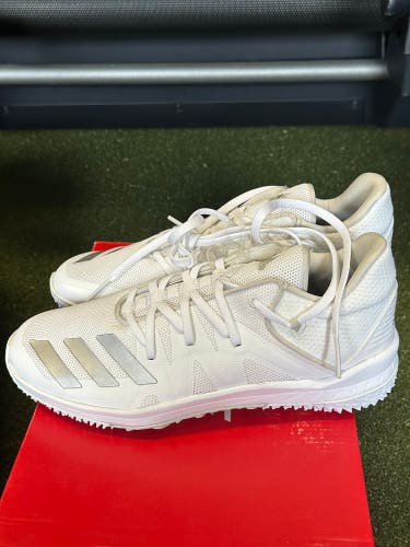 Adidas Baseball White Speed Turf Training Shoes- Mens 9