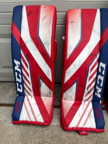 Used 31"+1 CCM Axis Pro Goalie Leg Pads