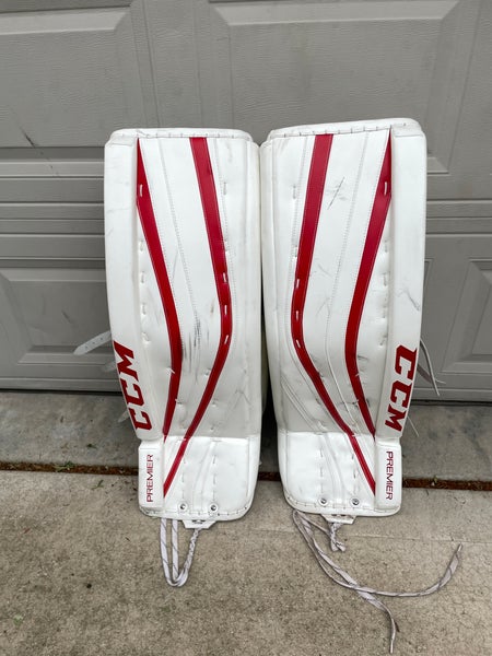 Used 33" + 1 CCM Premier Pro Goalie Leg Pads