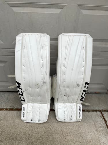 Used 34"+ 2  CCM Premier Pro Goalie Leg Pads