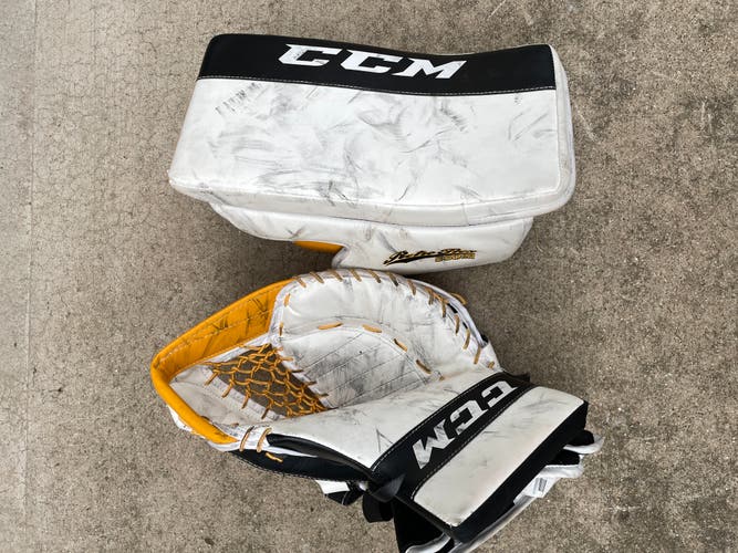 Used CCM Catch and blocker Regular Retro Flex Pro