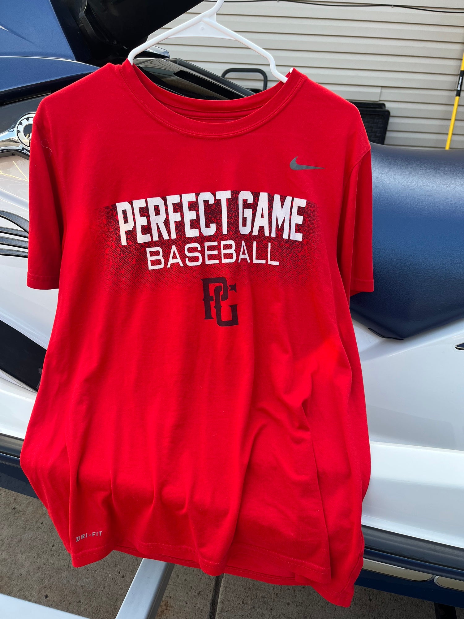 Nike Dri Fit Perfect Game Baseball WWBA Tournament Shirt Mens Small PG