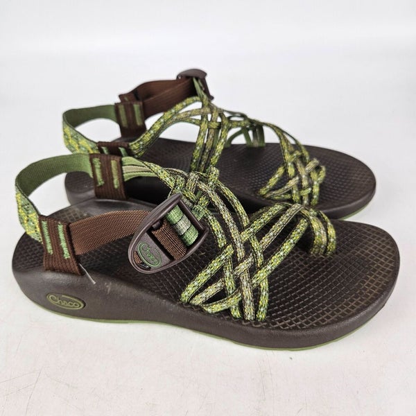 Chaco ZX 3 Classic Green Brown Comfort Sport Sandal Women s Size 9