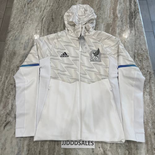 Adidas Mexico 22/23 Game Day Full-Zip Travel World Cup Hoodie Jacket IC4450 Men’s Sz Small NWT