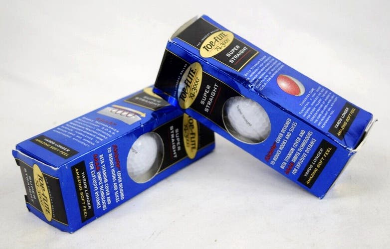 TOP FLITE XL 3000 SUPER STRAIGHT TWO 3 PACKS OF GOLF BALLS