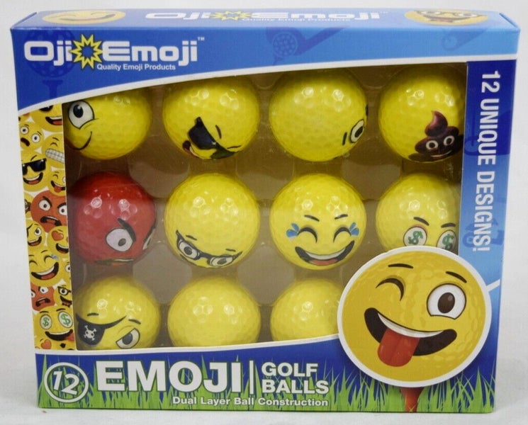 OJI EMOJI 12 PACK OF GOLF BALLS