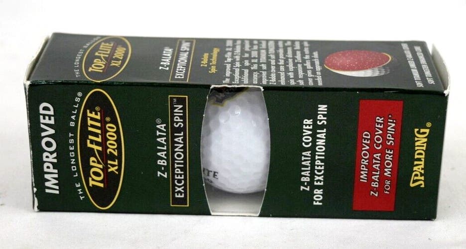 TOP FLITE XL 2000 EXCEPTIONAL SPIN 3 PACK OF GOLF BALLS