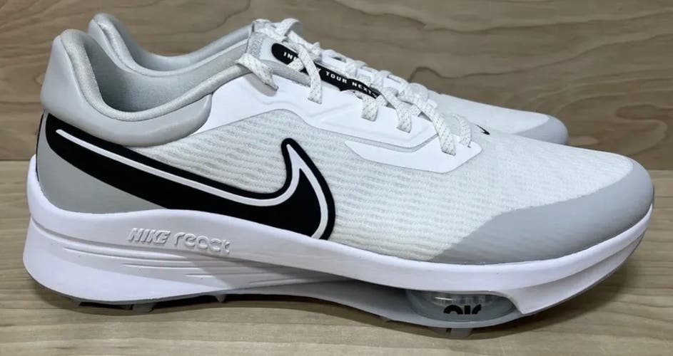 Size 9.5 Men’s Nike Air Zoom Infinity Tour NEXT% Golf Shoes Sneakers White Grey