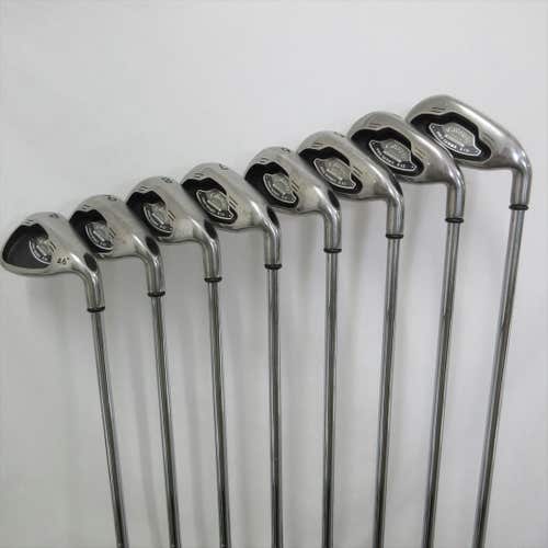 Callaway Steelhead X-16 Iron Set 3-PW,SW,LW Stiff Flex Right Hand