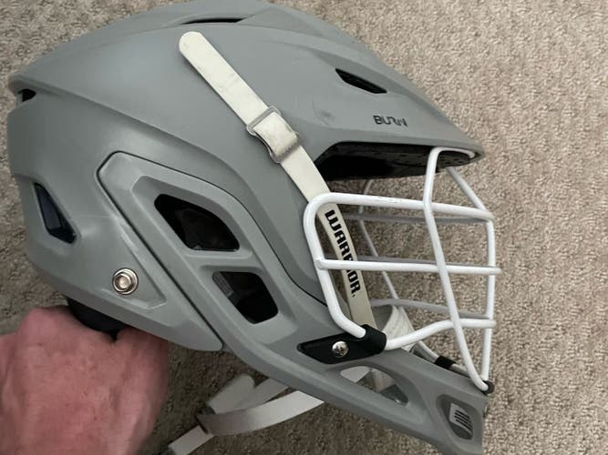Grey Warrior Burn Helmet - Never Worn - Adult Large