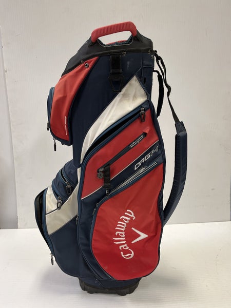 Used Callaway 14 WAY CART BAG RED/BLACK Golf Cart Bags Golf Cart Bags