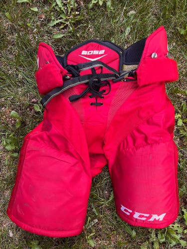 CCM SENIOR HOCKEY PANTS 6052 red LARGE