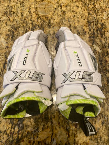 Used 5x STX Cell V Lacrosse Gloves Large 13"