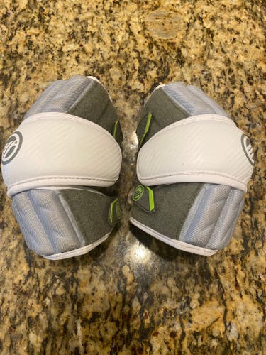 Used Small Maverik MX Lacrosse Arm Pads White