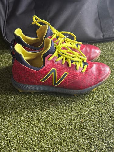 [Used] New Balance Youth Baseball Compv1 Lindor Model Cleats Size 4y