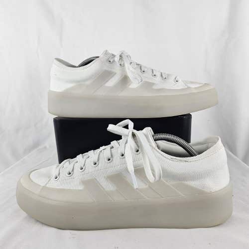 ADIDAS ZNSORED LOW HP5988 Crystal White Mens Skateboard Sportswear Shoes Sz 10.5