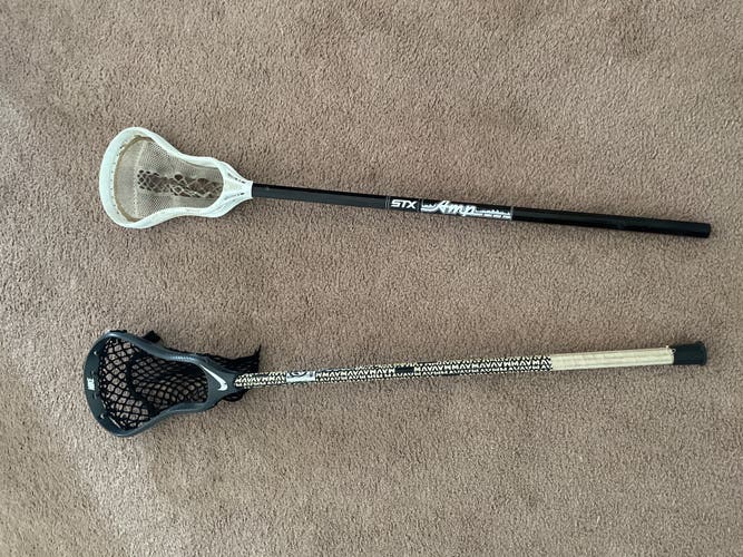 Used lacrosse sticks
