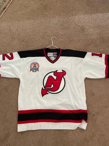 White Used XXL CCM Jersey