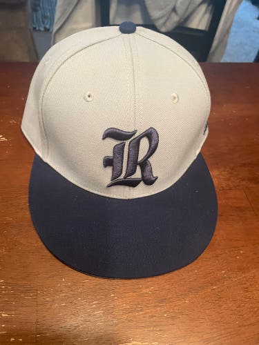 Men’s New Rice University Gray/Navy Fitted Hat 7 1/2 Adidas