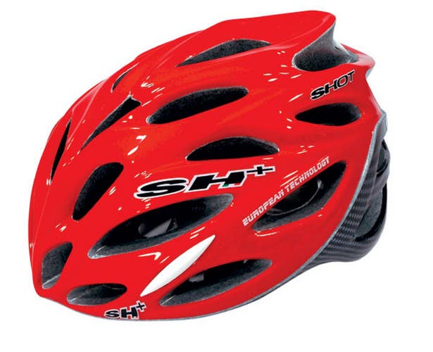 SH+ (SH Plus) Shot Cycling Bicycle Helmet - Red / Carbon  (Was $170) Kask