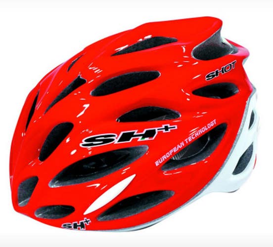 SH+ (SH Plus) Shot Cycling Bicycle Helmet - Red / White  (Was $170) Kask