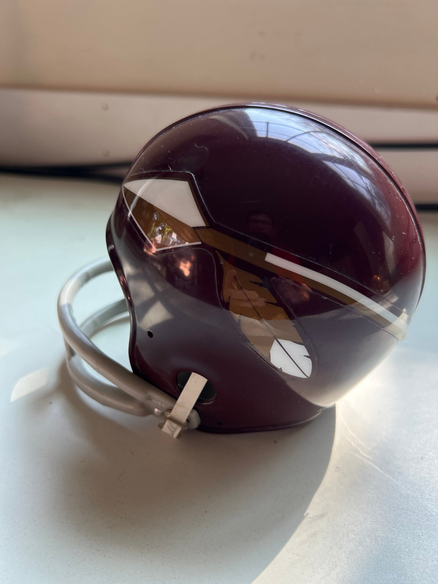 redskins feather helmet