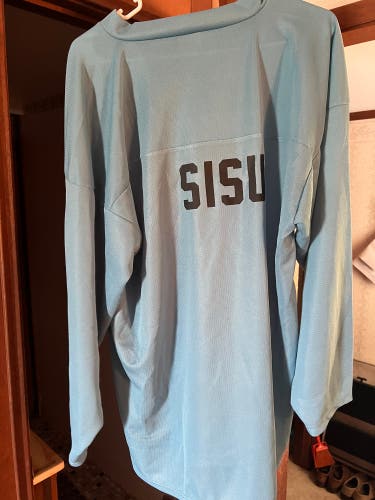 Light blue NCAA D3 Finlandia hockey jersey