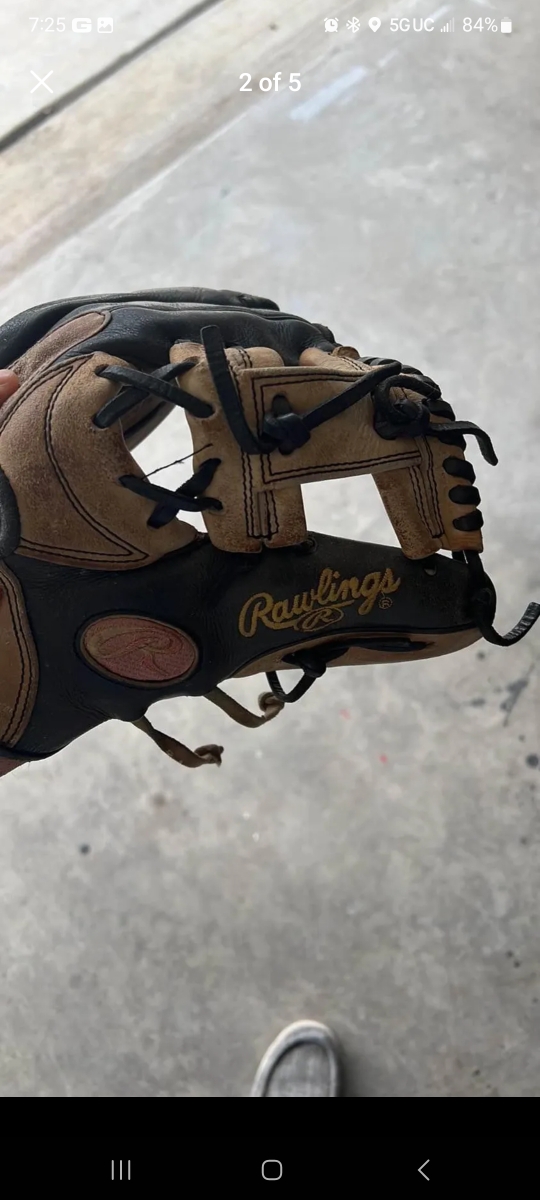 Used Rawlings Right Hand Throw Pro Preferred Baseball Glove 11.5"