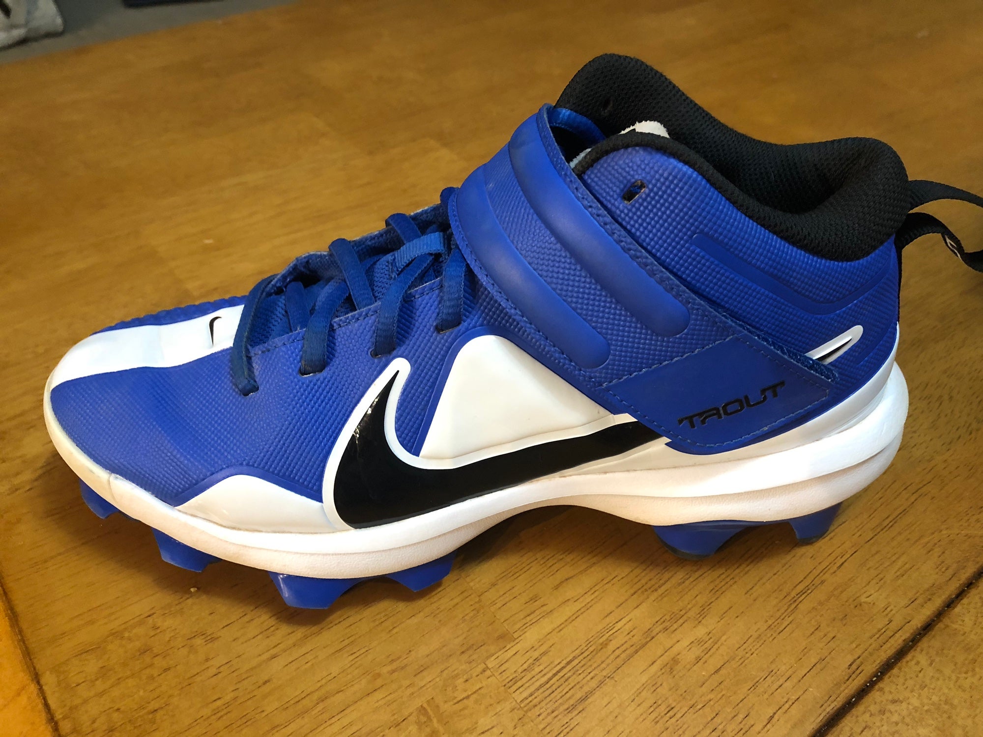 Nike Force Trout 7 Molded Blue White Baseball Cleats Sz-12 | SidelineSwap