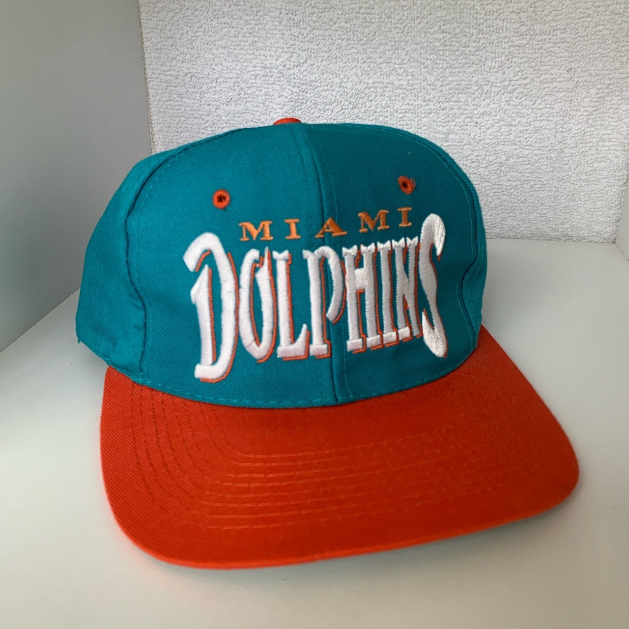 Vintage Miami Dolphins Snapback Hat Cap Ajd OSFA NFL Football 