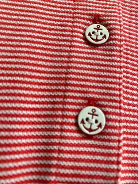 Callaway polo dress wz belt & 4 pockets. Chest 32-34" Red Navy golf short sleeve