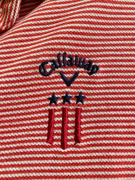 Callaway polo dress wz belt & 4 pockets. Chest 32-34" Red Navy golf short sleeve