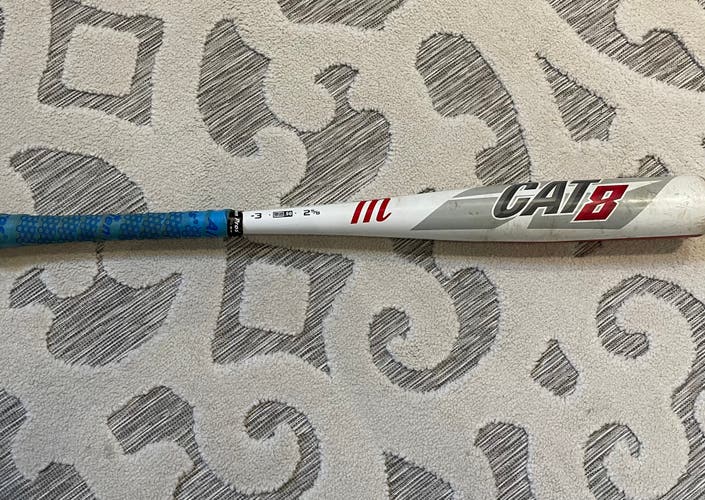 Used BBCOR Certified 2019 Marucci Alloy CAT 8 Bat (-3) 27 oz 30"