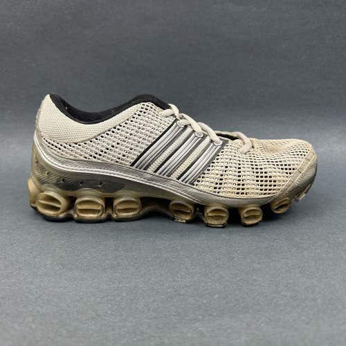 Adidas Micro Bounce 2008 Running Shoes Sneakers Silver Kids Size 6 Women Size 7