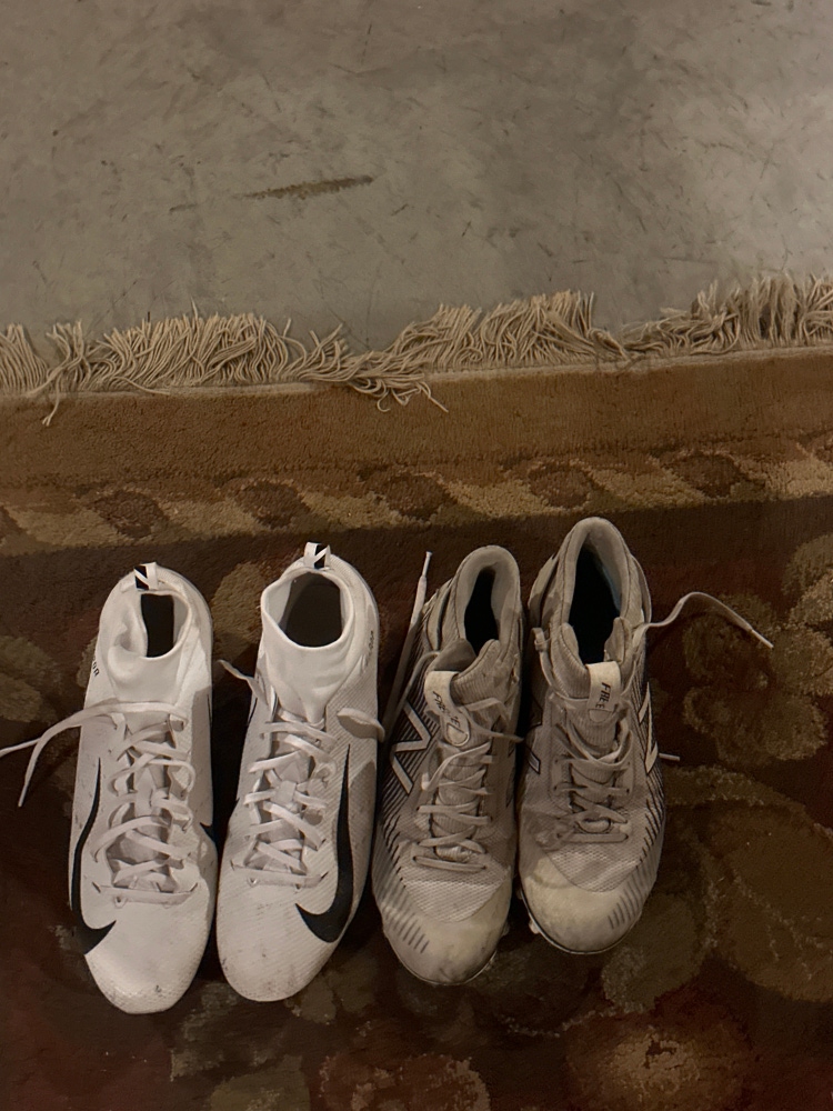 New Balance Freeze Cleats Size 11.5 And Nike Vapor Size 12.5