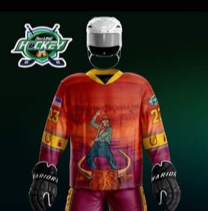 3rd Line Hockey New XL Adult Unisex Rodeo Barrel Racer Jersey #15
