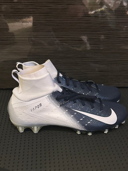 Navy blue and white 'football outlet cleats