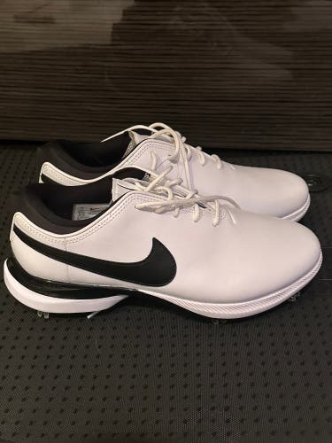 New Men's Size 7 Nike Air Zoom Victory Tour 2 Golf Shoes (no box) Wht Blk