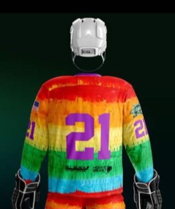 Personalized NHL Washington Capitals LGBT Pride Jersey Hoodie